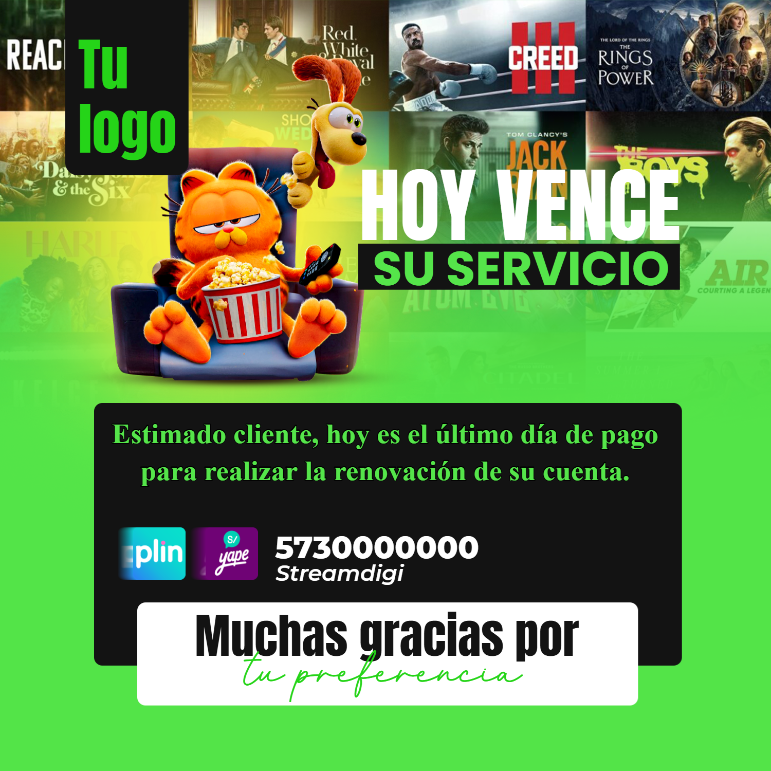 Hoy vence su servicio