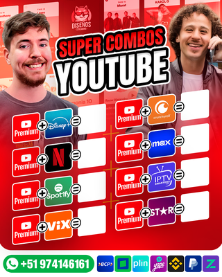 Plantilla YouTube combo Premium